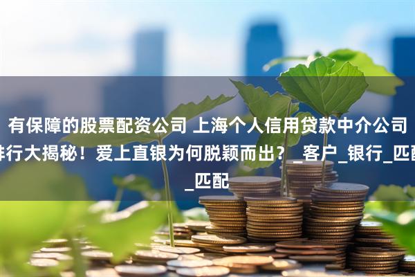 有保障的股票配资公司 上海个人信用贷款中介公司排行大揭秘！爱上直银为何脱颖而出？_客户_银行_匹配